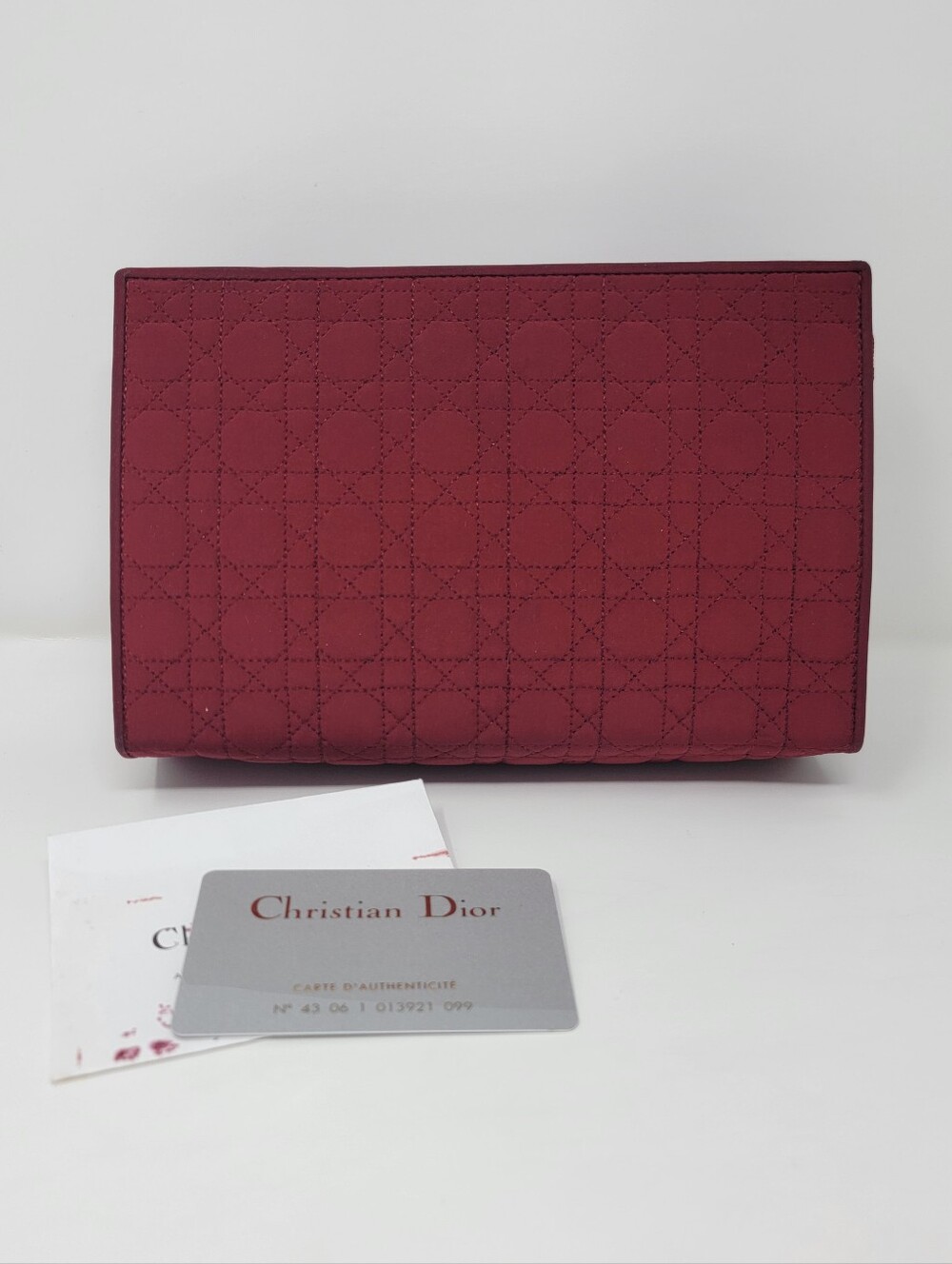 CHRISTIAN DIOR Cannage Nylon Pouch Bag